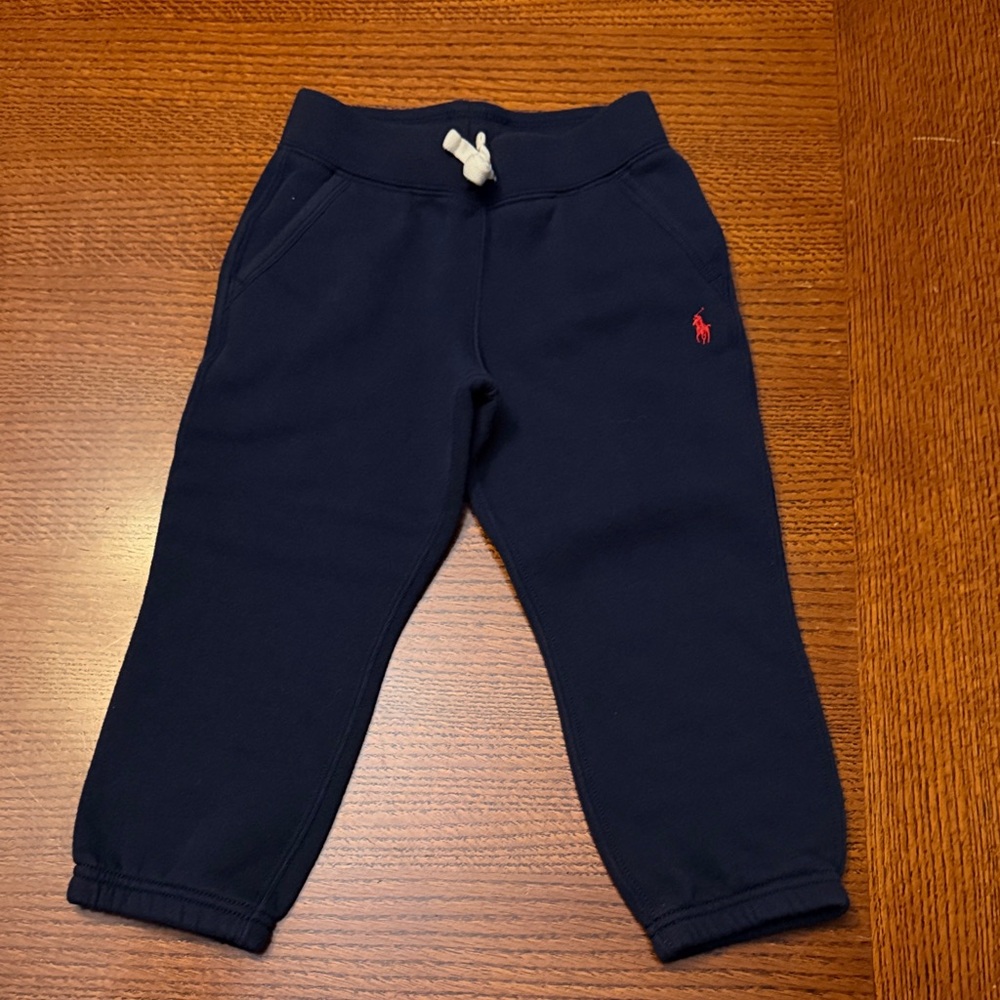 Polo by Ralph Lauren Kids Navy Sweatpants with Red Logo